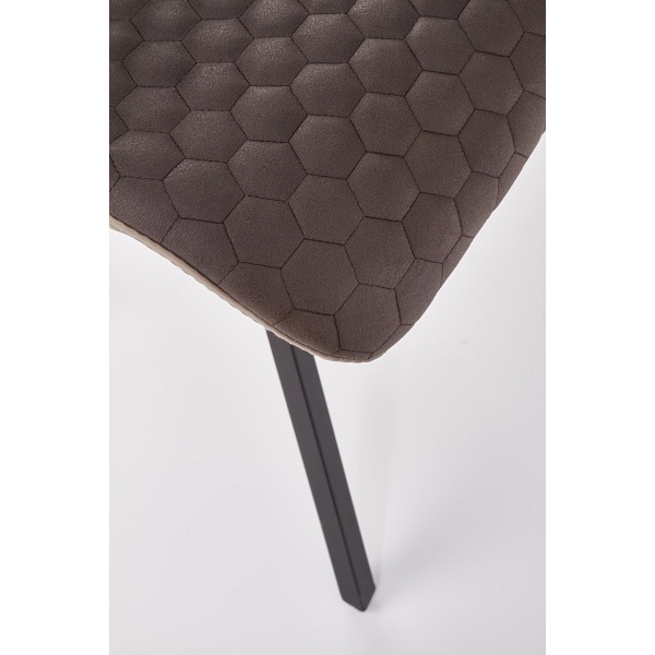 Krzesło K394 brązowy / beżowy - Halmar