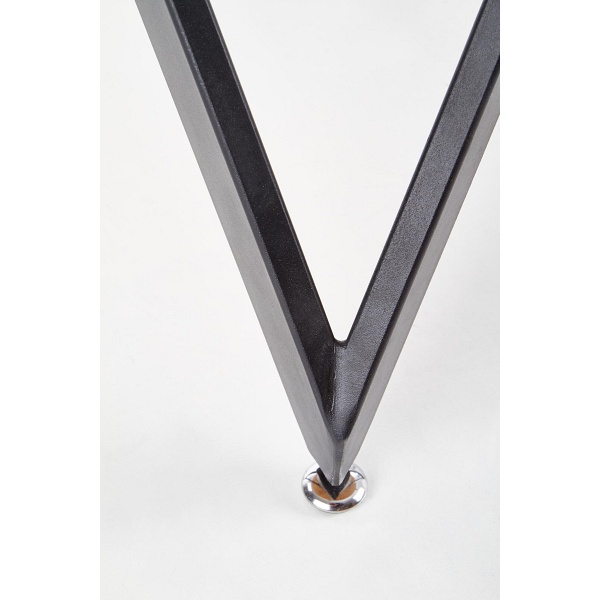 Stół MOZAMBIK , blat - dab złoty, stelaż - czarny - Halmar