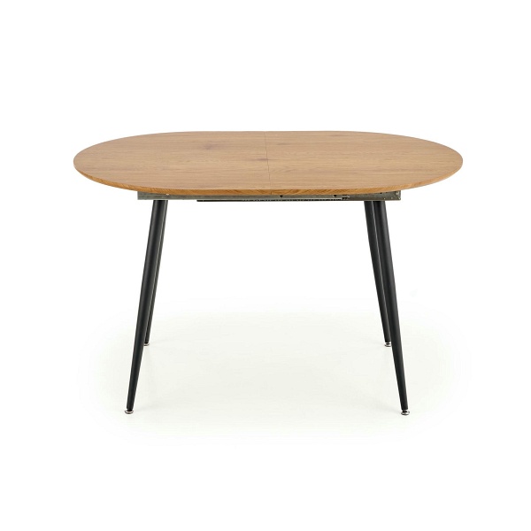 Stół COLORADO rozkładany, blat - dab złoty, stelaż - czarny - Halmar