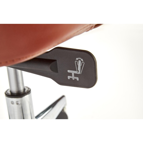 Fotel CALVANO gabinetowy ciemny brąz / jasny brąz - Halmar