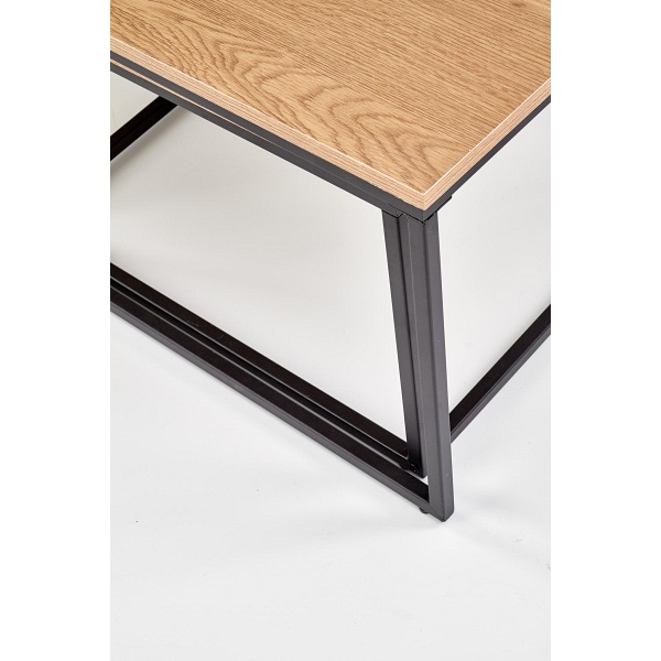 ALASKA zestaw 2 ław dąb złoty / czarny - Halmar