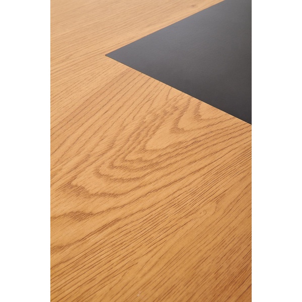 Biurko B41 dąb złoty / czarny - Halmar