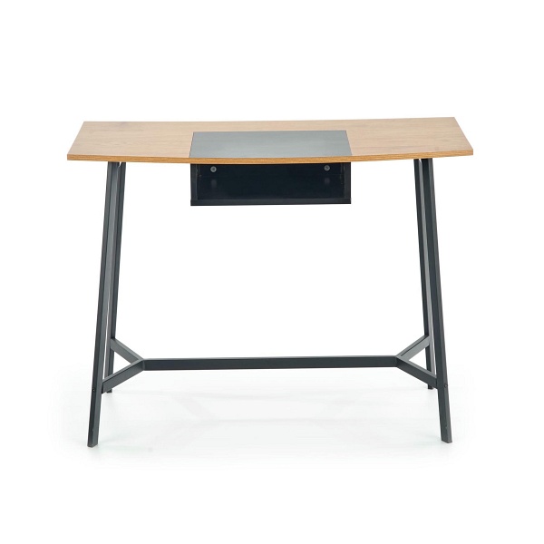 Biurko B41 dąb złoty / czarny - Halmar