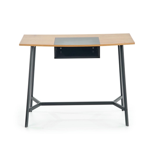 Biurko B41 dąb złoty / czarny - Halmar