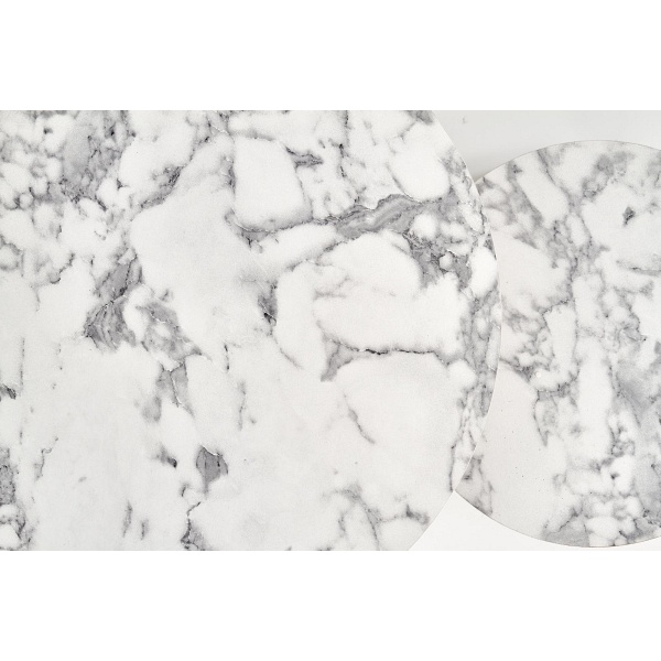 PAOLA zestaw 2 ław, marmur / złoty - Halmar