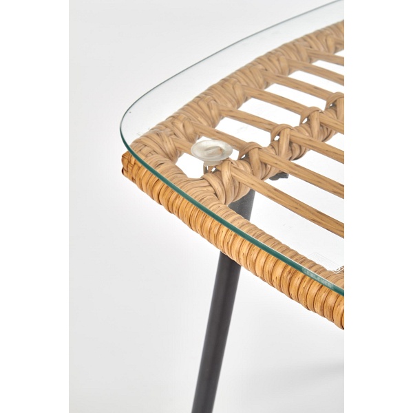 Ława INDIRA czarny / naturalny - Halmar