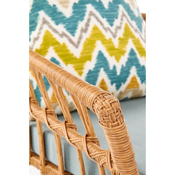 Fotel GARDENA 1S czarny / naturalny / popielaty - Halmar