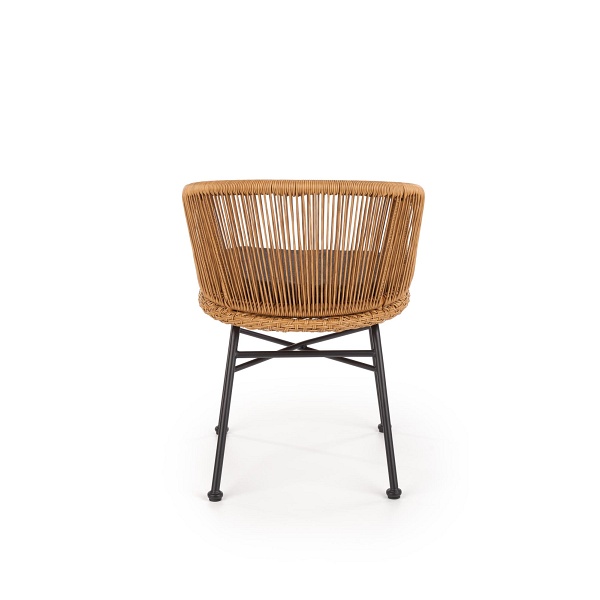 Krzesło K400 czarny / naturalny / popielaty - Halmar