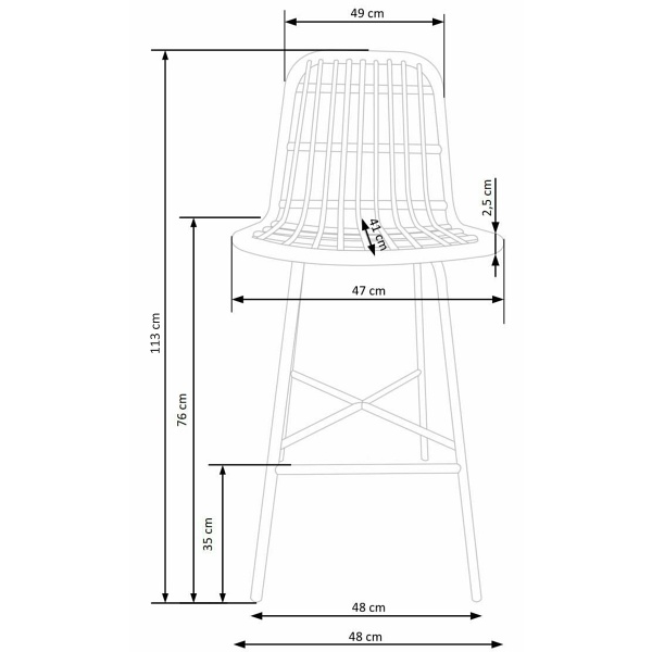 Hoker H97 czarny / naturalny - Halmar