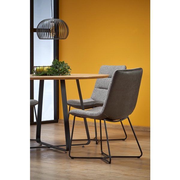 Stół LOOPER 2 , blat - dąb złoty, nogi - czarny - Halmar