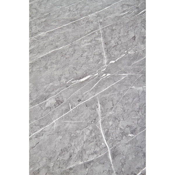 Stół BONELLO , blat - popielaty marmur, nogi - złoty - Halmar