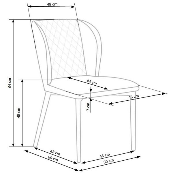 Krzesło K399 bordowy - Halmar