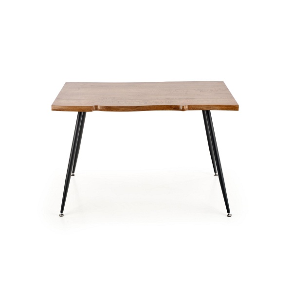 Stół LARSON , blat - naturalny, nogi - czarny - Halmar