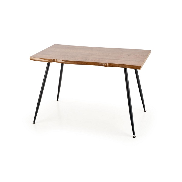 Stół LARSON , blat - naturalny, nogi - czarny - Halmar