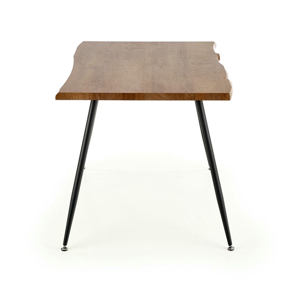 Stół LARSON , blat - naturalny, nogi - czarny - Halmar