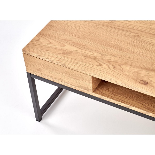 Ława ADELLE dąb złoty / czarny - Halmar