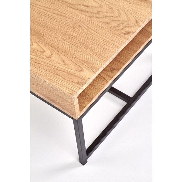 Ława ADELLE dąb złoty / czarny - Halmar