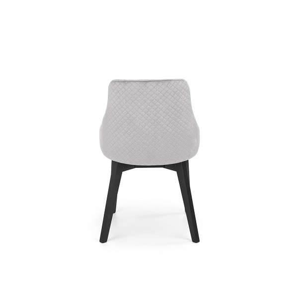 Krzesło TOLEDO 3 czarny / tap. velvet pikowany Karo 4 - MONOLITH 85 - Halmar