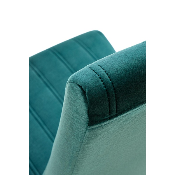 Krzesło DIEGO 2 czarny / tap. velvet pikowany Pasy - MONOLITH 37 - Halmar