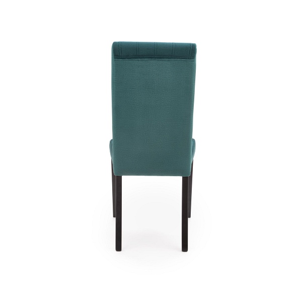 Krzesło DIEGO 2 czarny / tap. velvet pikowany Pasy - MONOLITH 37 - Halmar