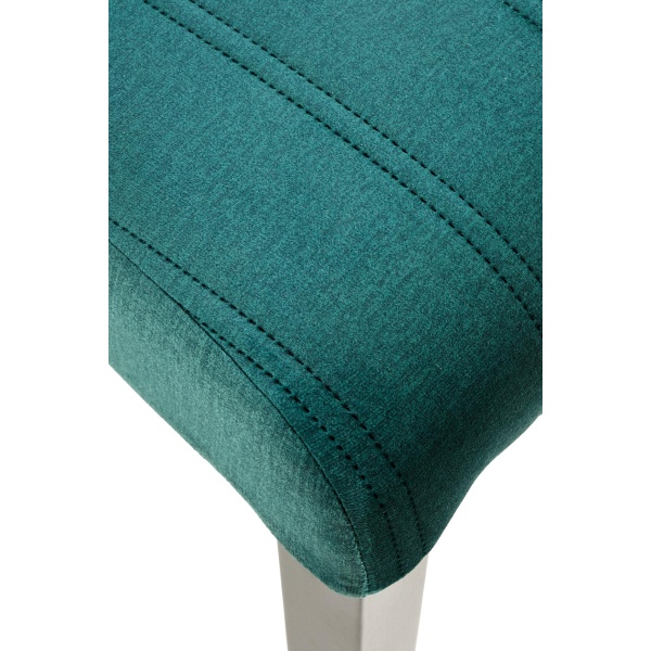 Krzesło DIEGO 2 czarny / tap. velvet pikowany Pasy - MONOLITH 37 - Halmar