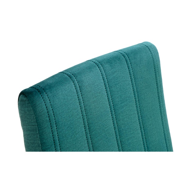 Krzesło DIEGO 2 czarny / tap. velvet pikowany Pasy - MONOLITH 37 - Halmar