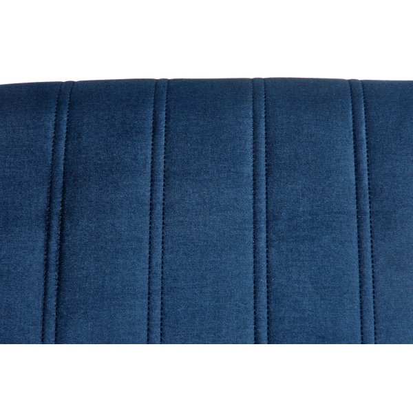 Krzesło DIEGO 2 czarny / tap. velvet pikowany Pasy - MONOLITH 77 - Halmar