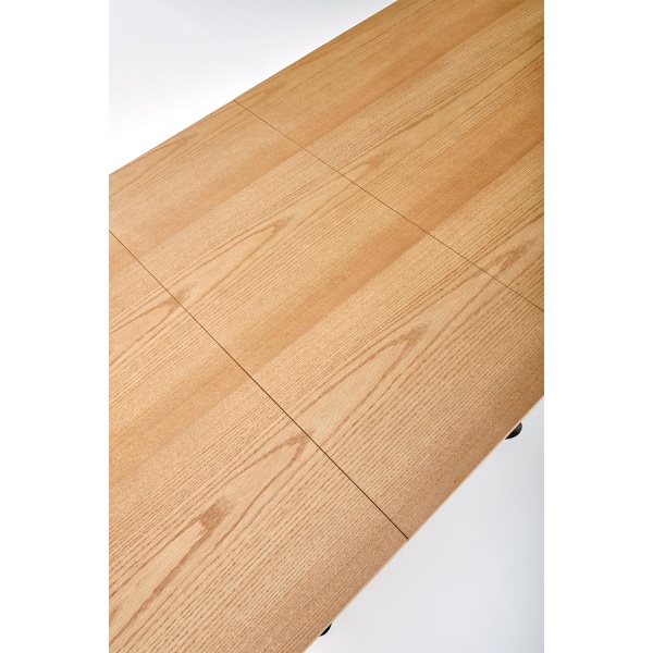 Stół DERRICK rozkładany dąb naturalny / czarny - Halmar