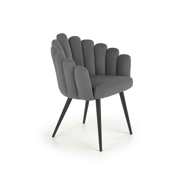 Krzesło K410 popielaty velvet - Halmar