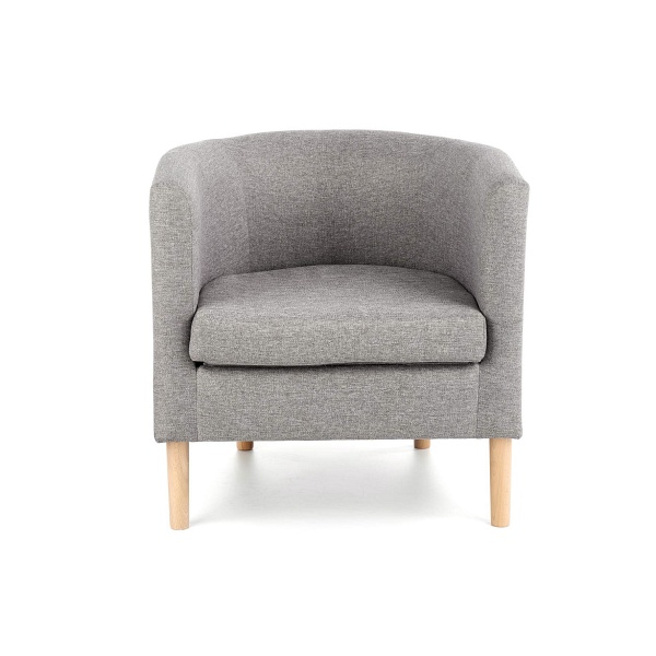 Fotel CLUBBY wypoczynkowy popiel - Halmar