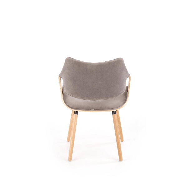 Krzesło K396 jasny dąb / popielaty - Halmar