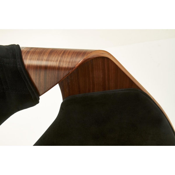 Krzesło K396 orzechowy / czarny - Halmar