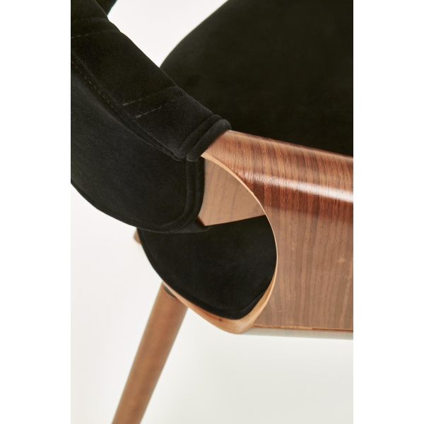 Krzesło K396 orzechowy / czarny - Halmar