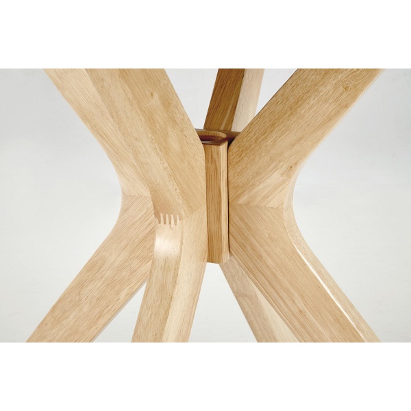 Stół NICOLAS okrągły dąb naturalny - Halmar