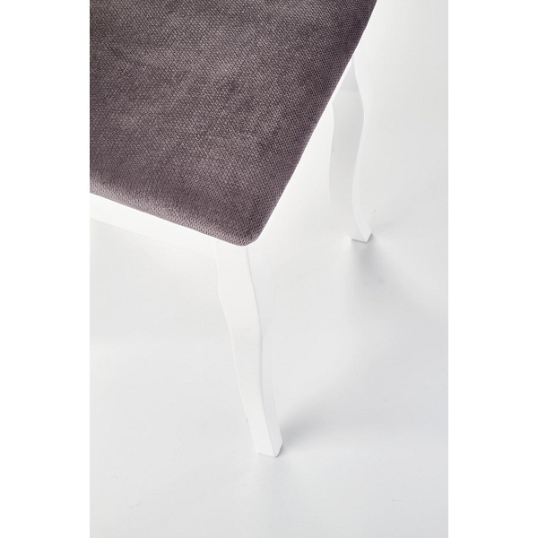 Krzesło BAROCK biały / popielaty - Halmar