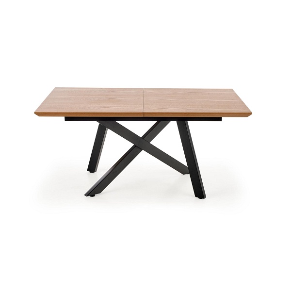 Stół CAPITAL 2 okleina naturalna, blat - dąb naturalny, nogi - czarny - Halmar