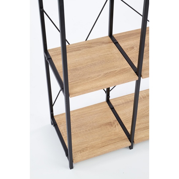 Regał REG19 dąb sonoma / czarny - Halmar