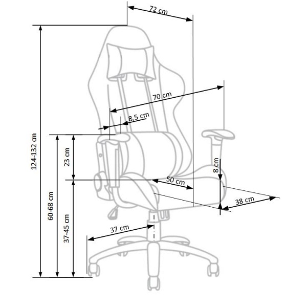 Fotel EXODUS gabinetowy gamingowy moro - Halmar