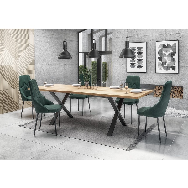 APEX 160x90 MDF + okleina naturalna kolor: dąb naturalny - Halmar