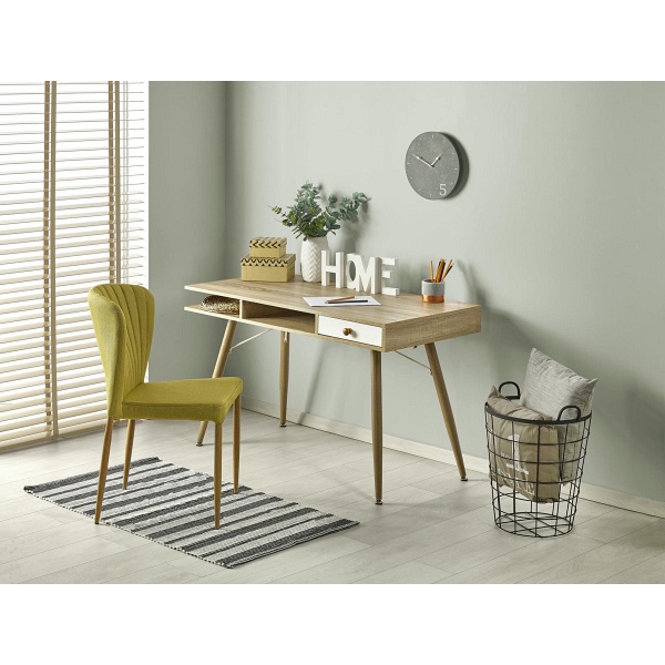 Biurko B34 dąb sonoma-biały - Halmar