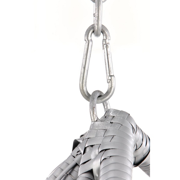 Fotel EGGY ogrodowy popielaty / czarny - Halmar