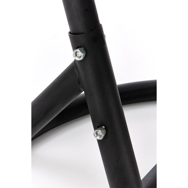 Fotel EGGY ogrodowy popielaty / czarny - Halmar