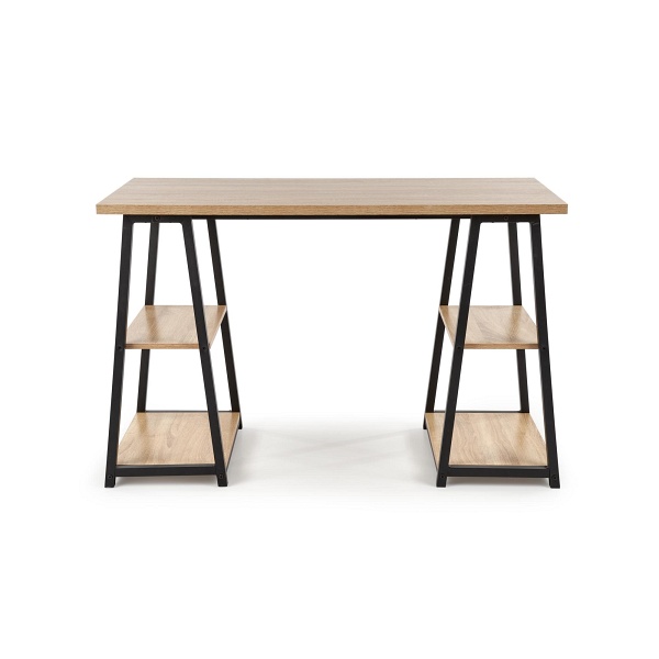 Biurko B44 dąb sonoma / czarny - Halmar