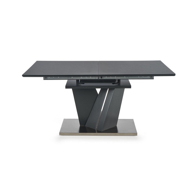 Stół SALVADOR rozkładany blat - ciemny popiel, nogi - ciemny popiel - Halmar