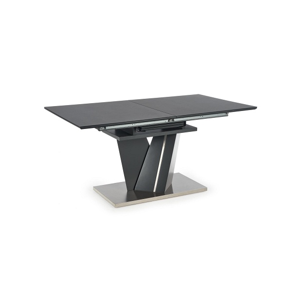 Stół SALVADOR rozkładany blat - ciemny popiel, nogi - ciemny popiel - Halmar