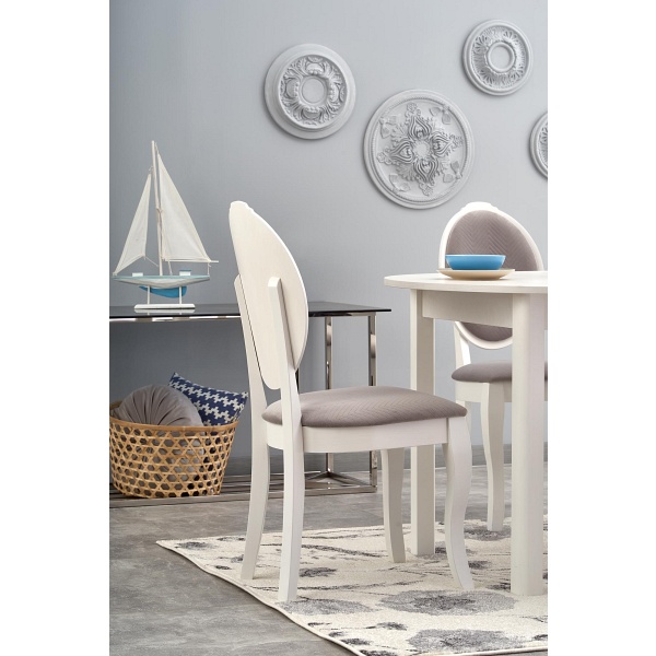 Stół RINGO kolor blat - biały, nogi - biały - Halmar