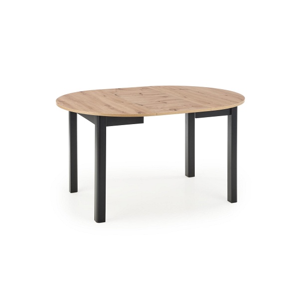 Stół RINGO kolor blat dąb artisan, nogi - czarny - Halmar