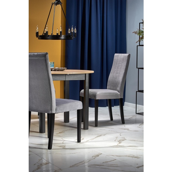 Stół RINGO kolor blat dąb artisan, nogi - czarny - Halmar