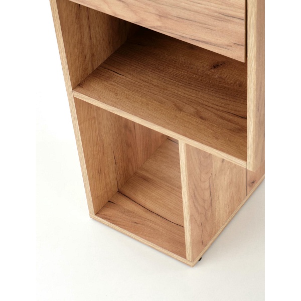 Biurko CONTI dąb złoty / biały - Halmar