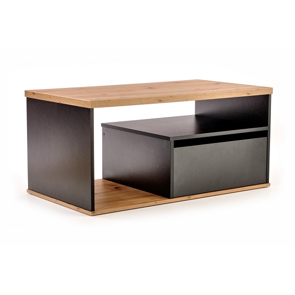 Ława PANTERA kolor dąb wotan/czarny - Halmar